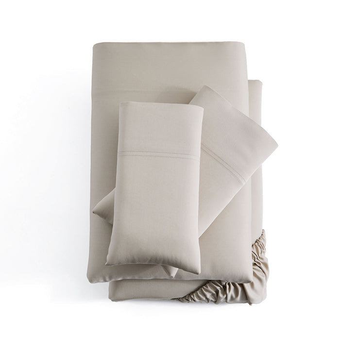Rayon Beding Malouf Smooth Bamboo Rayon Sheet Set – Cooling, Silky-Soft Luxury Bedd