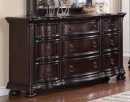 McFerran Home Furnishing B367 Brown Wood Bedroom Set - Bedplanet