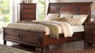 McFerran Home Furnishing B608 Queen Storage Bed in Cherry - LasVegasFurnitureOnline.com
