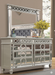 McFerran Home Furnishing B1689 Silver & Grey Velvet Bedroom Set - Bedplanet