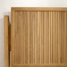 Naturepedic Adelano Bed sculptural fluted headboard