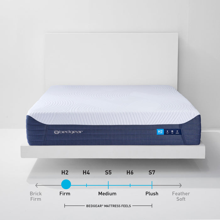 Bedgear H2 Performance® Mattress – Firm Hybrid with Ver-Tex Cooling Cover and Wrapped Coil Support