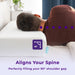 Side sleeper using the Side Cube Riser Deluxe to fill the 90-degree shoulder gap