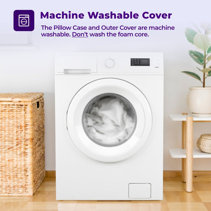Machine washable cover on the Side Cube Riser Deluxe