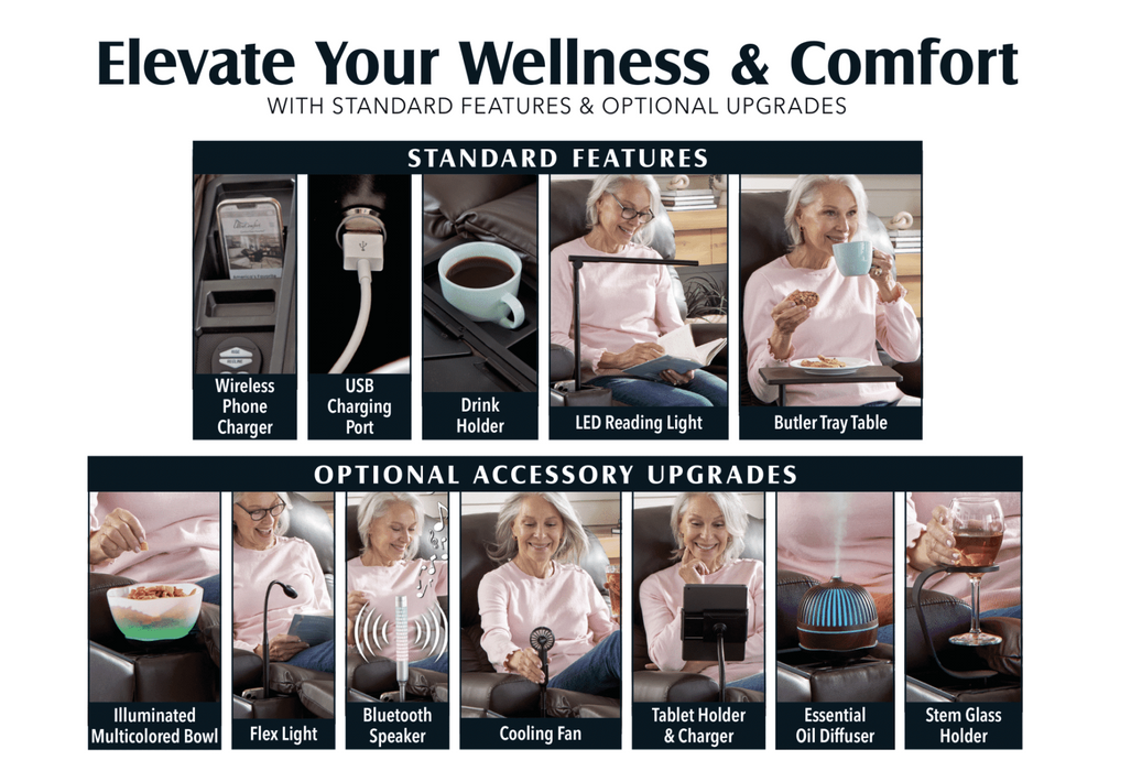 UltraComfort Maya UC566 Medium Power Lift Chair Recliner - Bedplanet