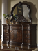 McFerran Home Furnishings B6005 Canopy Bedroom Set – Traditional Carved Solid Wood in Rich Brown Finish - Bedplanet
