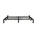 Rize EZ Bed Frame front elevation showing size-adjustment markers