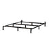 Rize EZ Bed Frame matte black adjustable steel frame, angled view