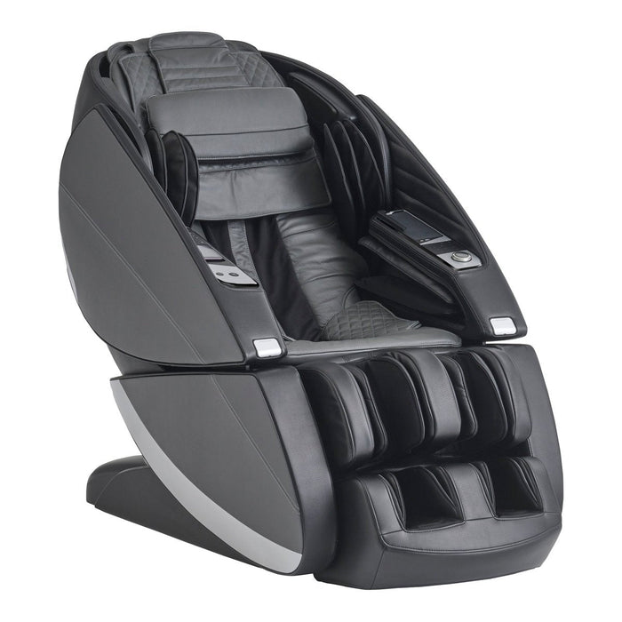 Human Touch Super Novo X Massage Chair in Gray Leather, Gray SofHyde