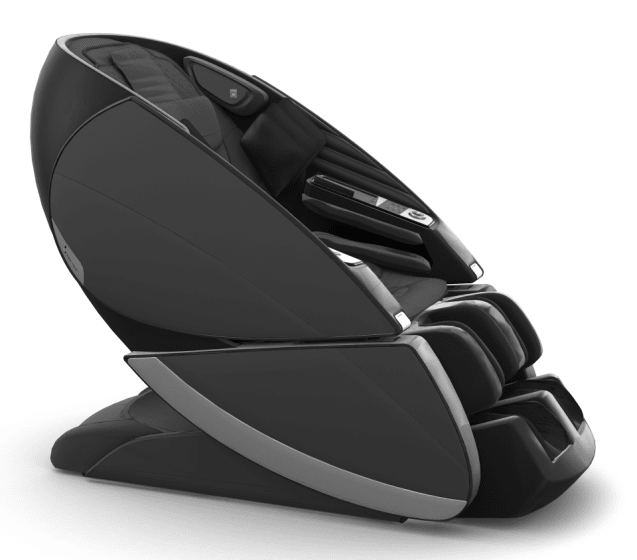 Human Touch Super Novo X Massage Chair in Black SofHyde, Gray SofHyde