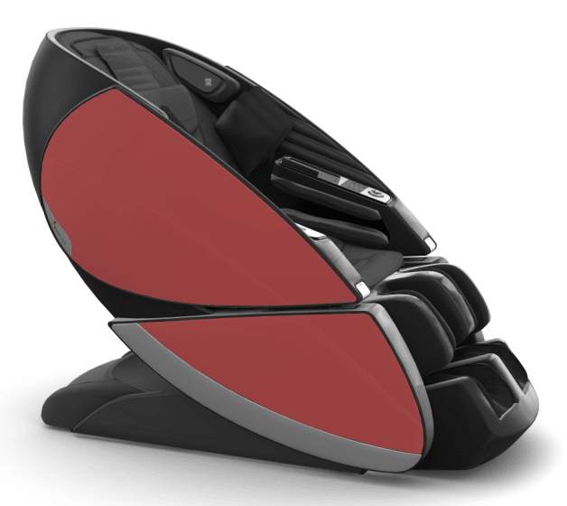 Human Touch Super Novo X Massage Chair in Black SofHyde, Red SofHyde