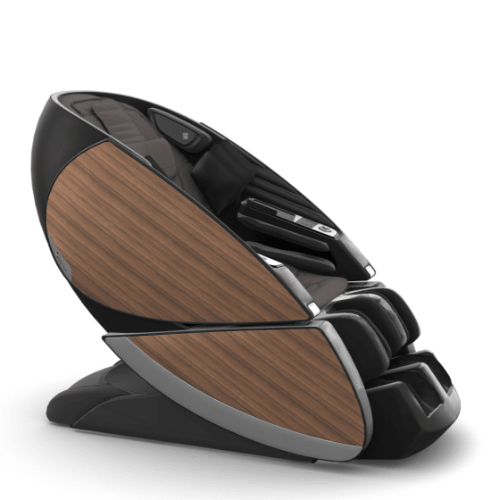 Human Touch Super Novo X Massage Chair in Espresso SofHyde, Black Walnut Vinyl