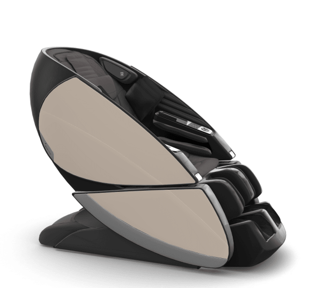 Human Touch Super Novo X Massage Chair in Espresso SofHyde, Cream SofHyde
