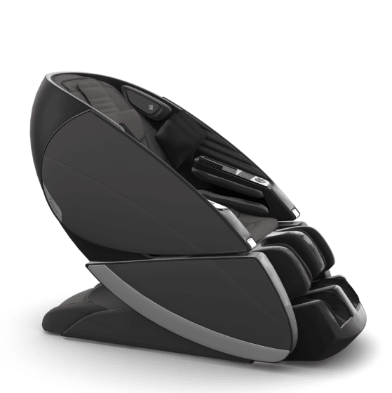 Human Touch Super Novo X Massage Chair in Espresso SofHyde, Gray SofHyde