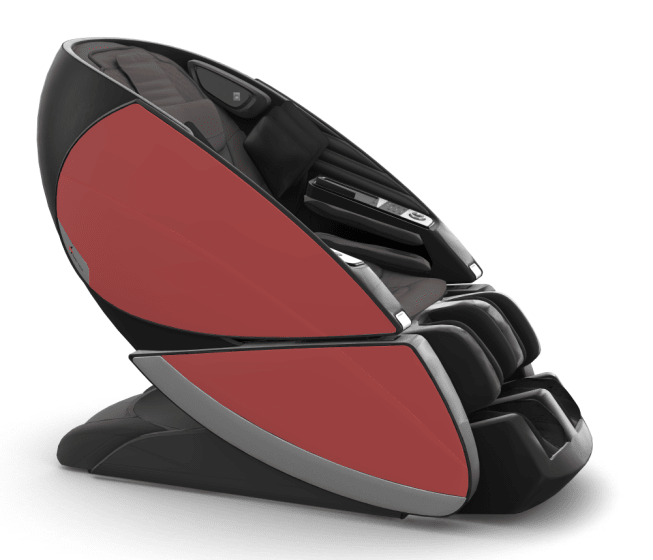 Human Touch Super Novo X Massage Chair in Espresso SofHyde, Red SofHyde