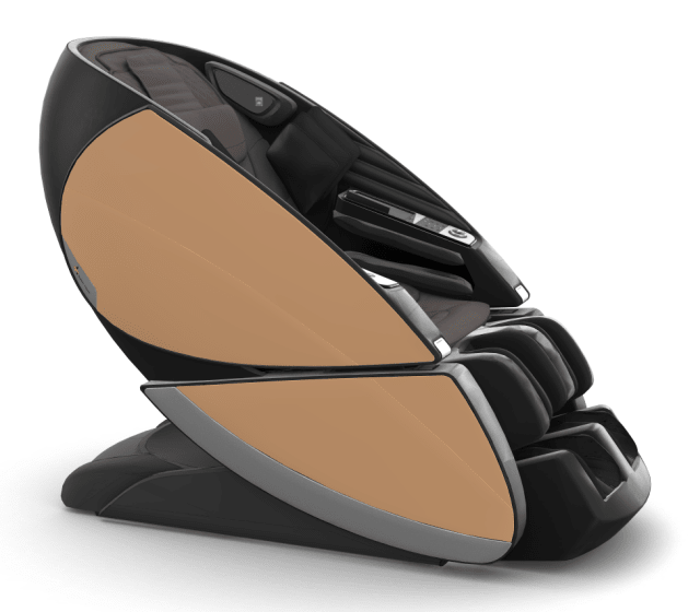 Human Touch Super Novo X Massage Chair in Espresso SofHyde, Tan SofHyde