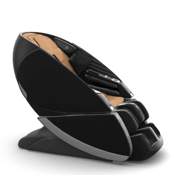 Human Touch Super Novo X Massage Chair in Tan Leather, Black SofHyde
