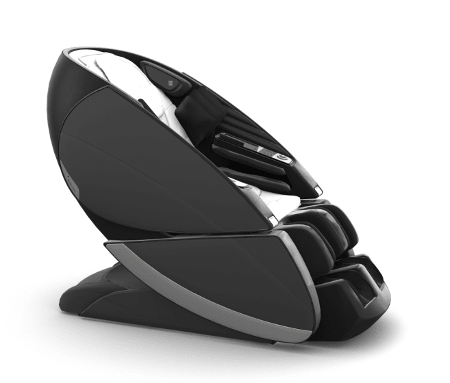 Human Touch Super Novo X Massage Chair in White SofHyde, Gray SofHyde