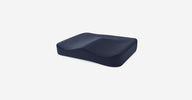Tempur-Pedic Ergonomic Seat Cushion – Contoured Pressure Relief for Home and Office – Washable Navy Blue Cover