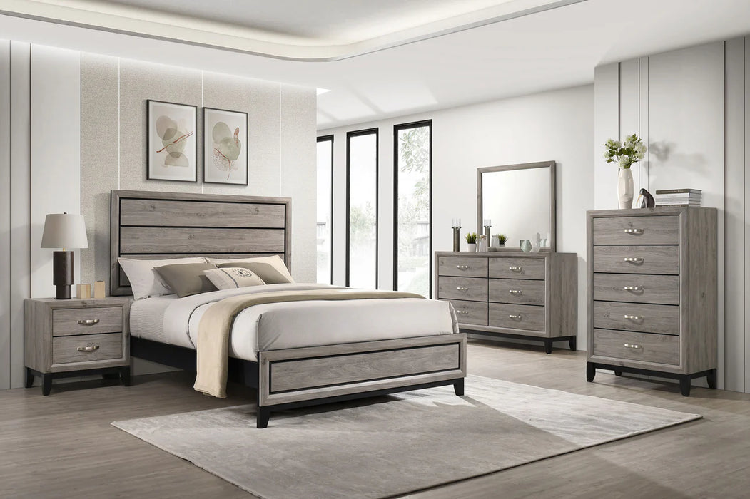 Coaster Fine Furniture Watson Bed Two-Tone Finish | Twin to Cal King