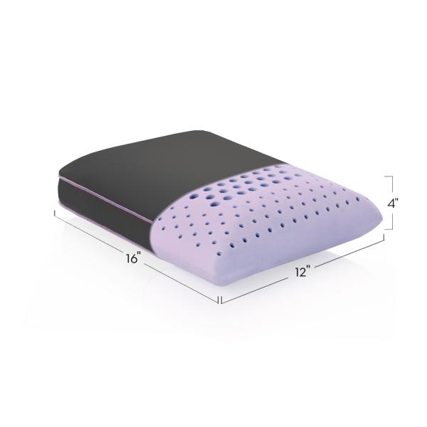 Malouf Travel Zoned Dough® Lavender Infused Memory Foam Pillow - Bedplanet