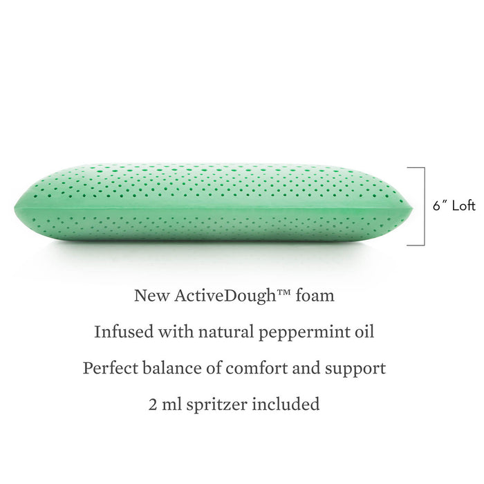 Malouf Zoned ActiveDough® + Peppermint Pillow