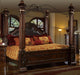 McFerran Home Furnishings B6005 King Canopy Bed - LasVegasFurnitureOnline.com