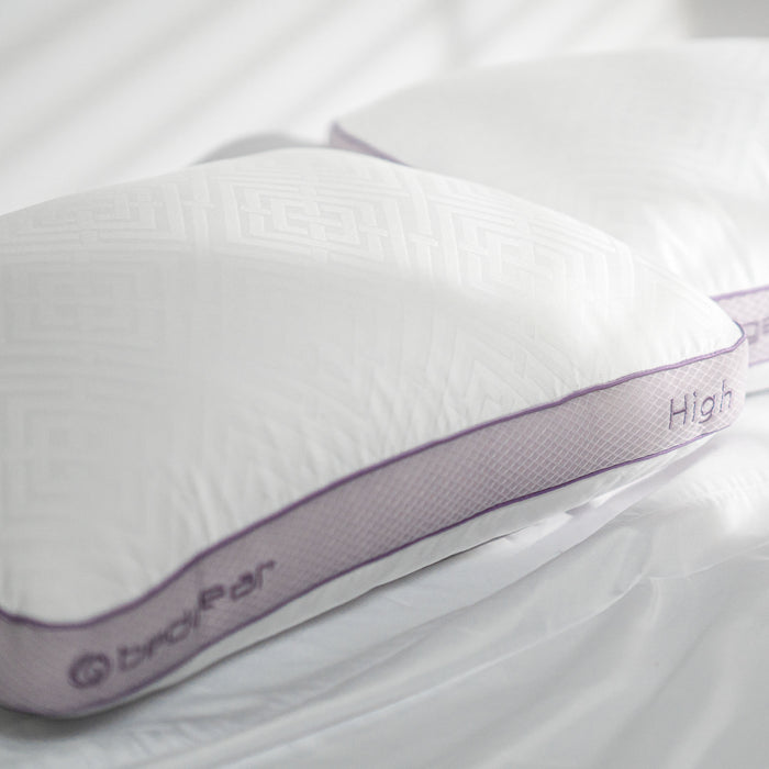 Bedgear High / Low Performance® Pillow – Hyper-Cotton Quick-Dry Cover with Soft Fiber Fill in Two Profiles
