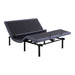 baselogic Pearl Adjustable Base with head raised and lumbar support bar lifted, angled view