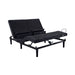 Split-head Beautyrest Black Luxury Adjustable Base with the two head sections at different angles