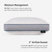 Bedgear Linea Performance® Pillow – Soft Fiber Fill with Dri-Tec Moisture-Wicking Cover in Three Heights
