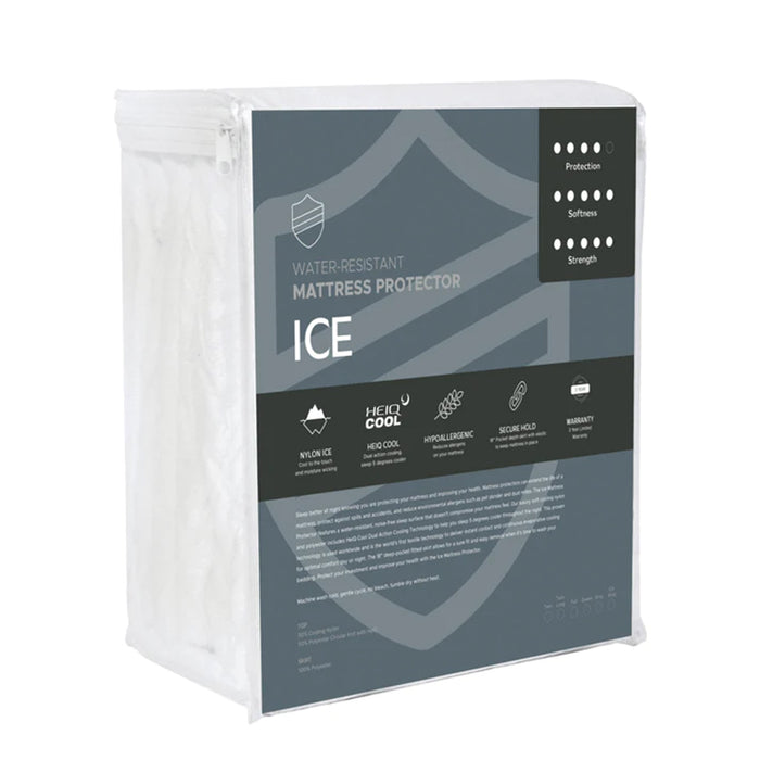 Bedplanet Ice 5-Sided Polyester Circular Knit Mattress Protector w/ 50% Cooling Nylon