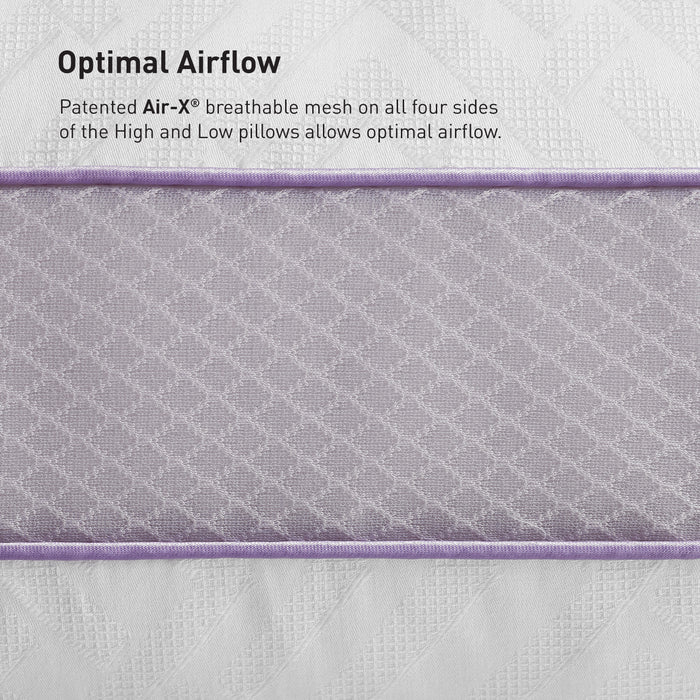 Bedgear High / Low Performance® Pillow – Hyper-Cotton Quick-Dry Cover with Soft Fiber Fill in Two Profiles