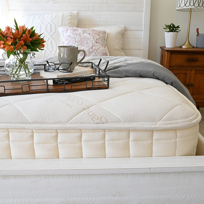 Naturepedic Serenade Organic Hybrid Mattress quilted top close-up