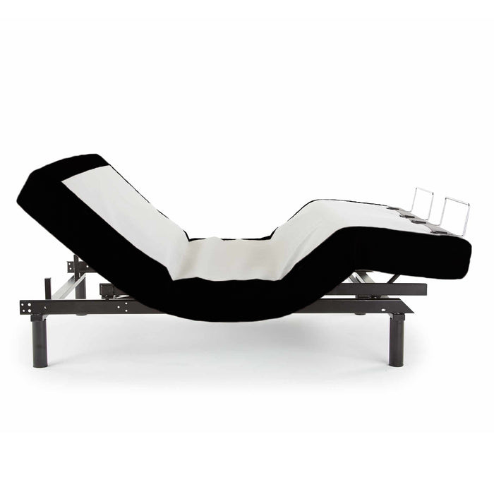 Ergo-Pedic iTilt Twin XL Adjustable Bed in chaise position - Bedplanet
