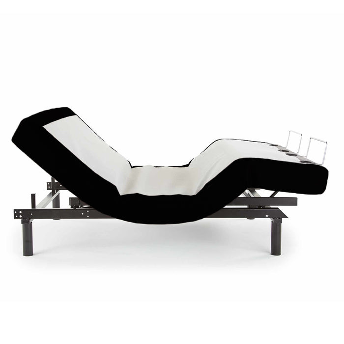 Ergo-Pedic iTilt Incline Therapy Adjustable Bed in Black - Chaise Position - Bedplanet
