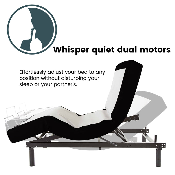 Ergo-Pedic iTilt Adjustable Bed whisper quiet dual motors - Bedplanet