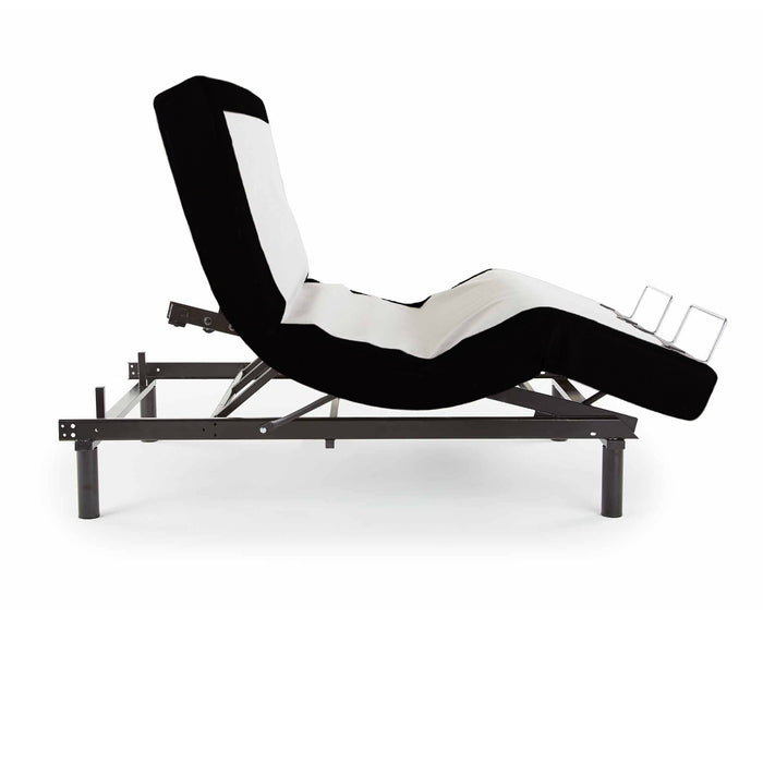 Ergo-Pedic iTilt Twin XL Adjustable Bed in tilt chaise position - Bedplanet