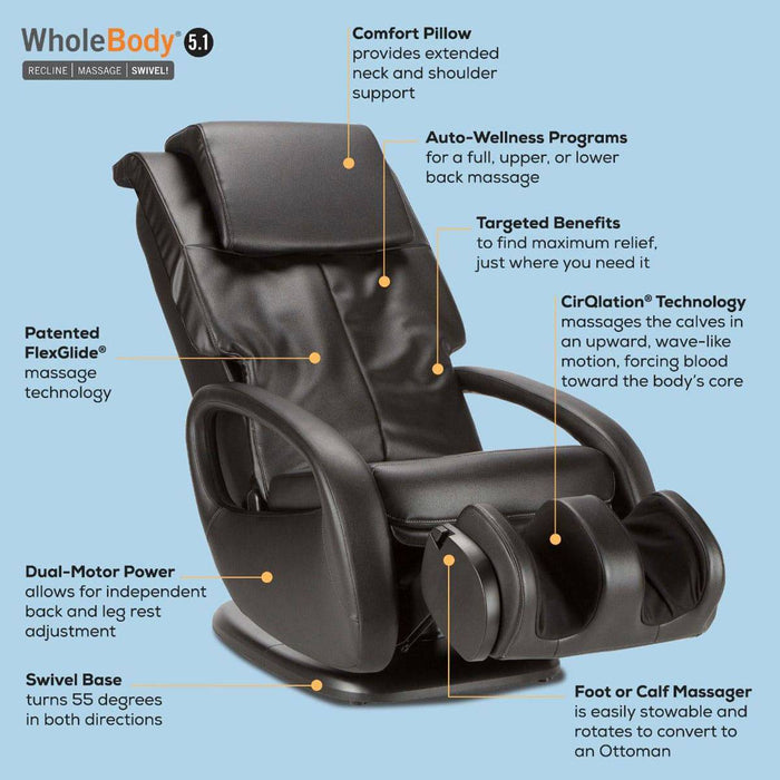 Human Touch WholeBody 5.1 Massage Chair - MassageChairPlanet.com