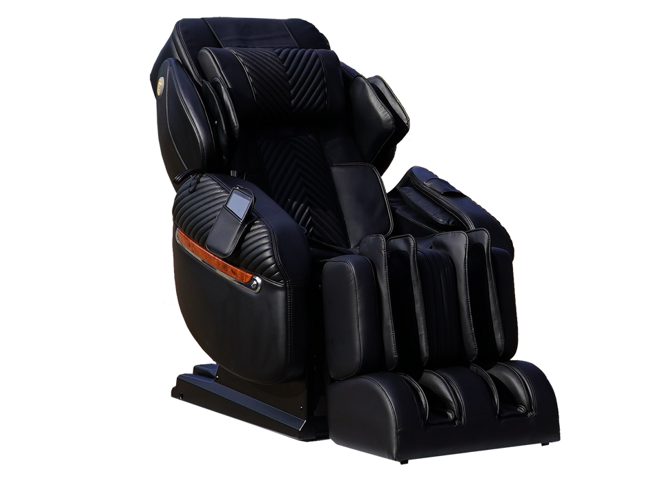 Luraco iRobotics 11 (i11) Medical Massage Chair - Black - angled view