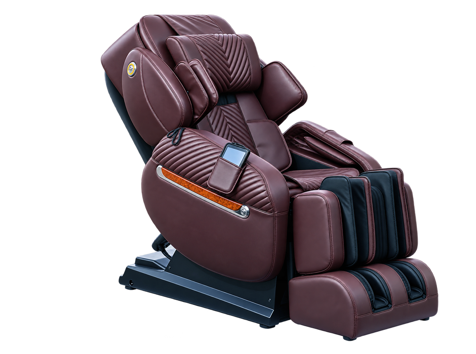 Luraco iRobotics 11 (i11) Special Edition Medical Massage Chair - Chocolate - angled view