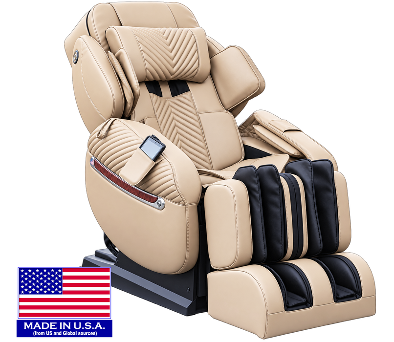 Luraco iRobotics 11 Special Edition Medical Massage Chair - Cream - Bedplanet
