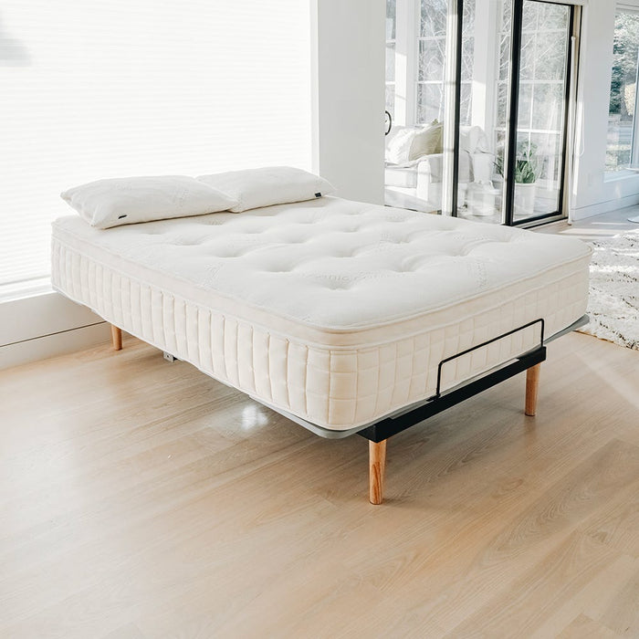 Naturepedic Concerto Pillow Top Hybrid Latex Mattress lifestyle shot 1