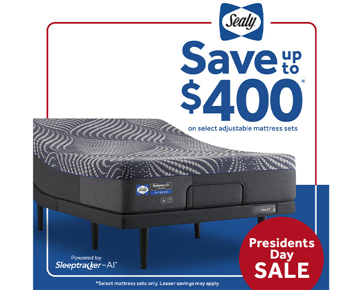 Sealy Presidents Day Sale - Save up to $400 on Select Adjustable Mattress Sets