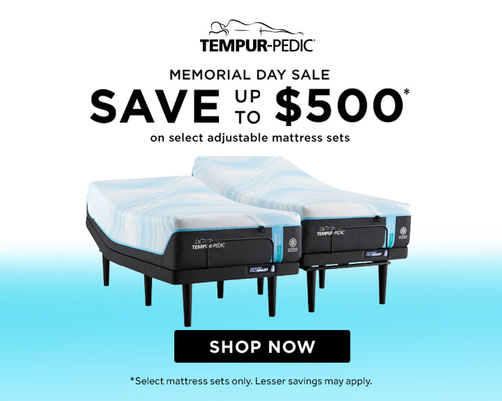 Tempur-Pedic Memorial Day Sale - Save up to $500 on Select Adjustable Mattress Sets