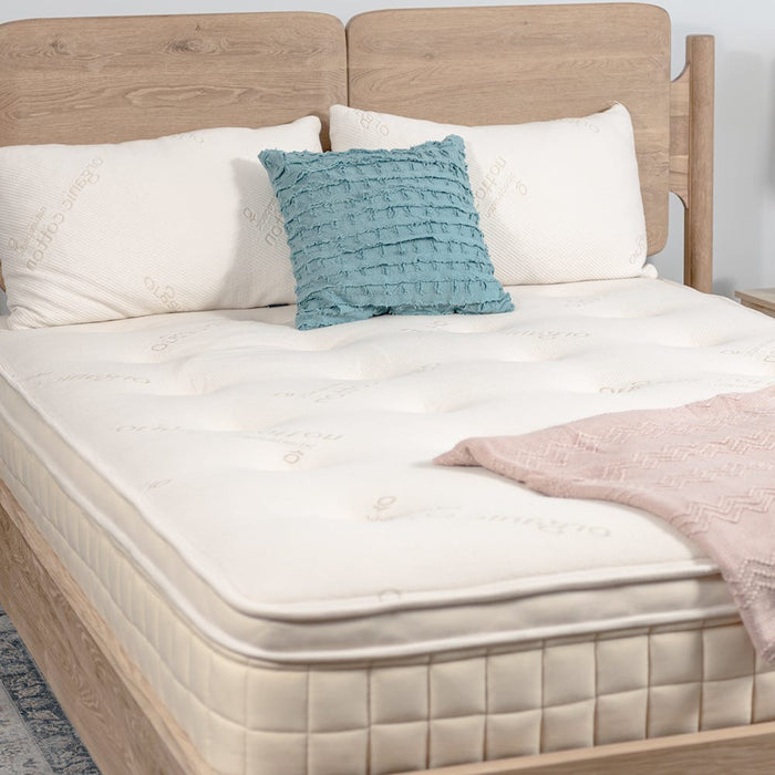 Naturepedic Concerto Pillow Top Hybrid Latex Mattress quilted top close-up