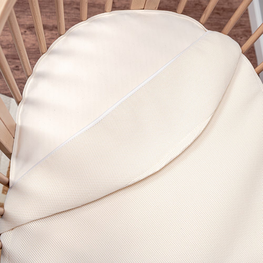 Naturepedic Organic Breathable Oval Crib Mattress (For Stokke Sleepi Bed)