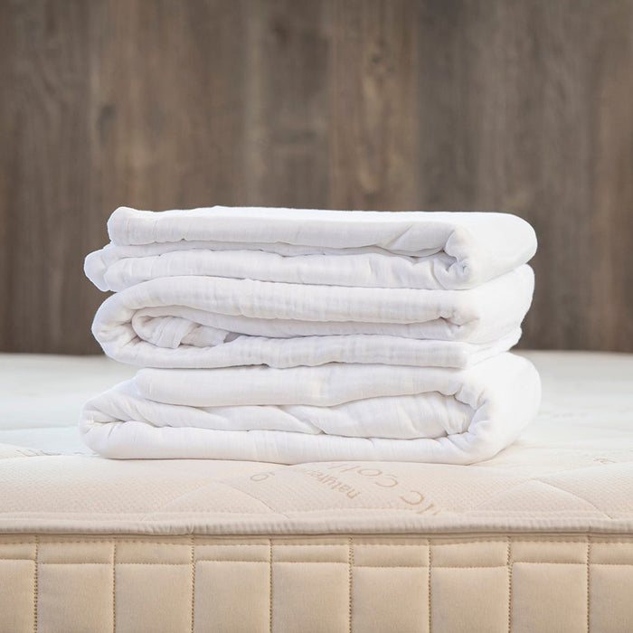 Naturepedic Organic Cotton Breathable Muslin Duvet Covers & Shams for Kids