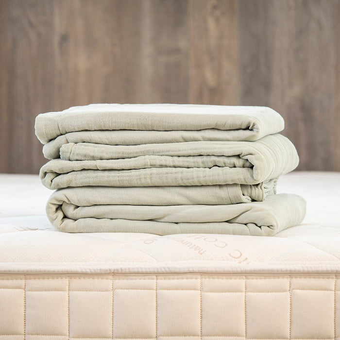 Naturepedic Organic Cotton Breathable Muslin Duvet Covers & Shams for Kids