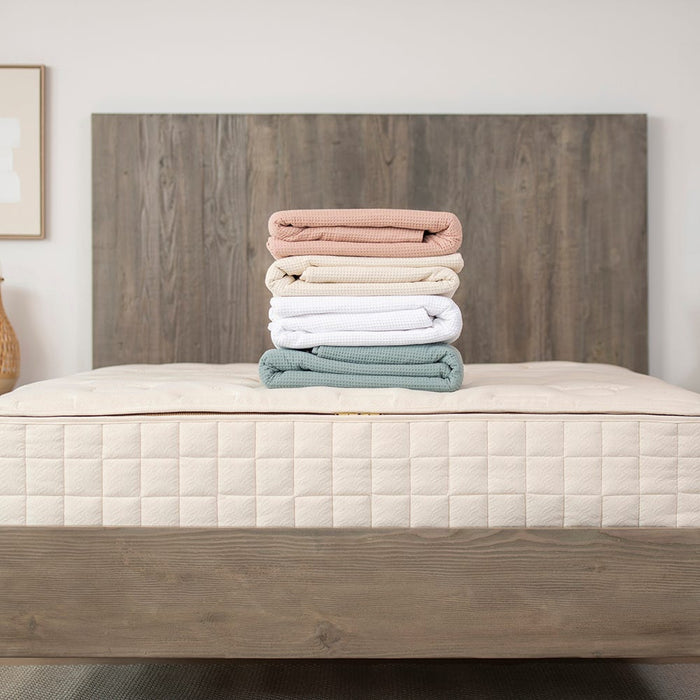Naturepedic Organic Cotton Waffle Blanket for Kids